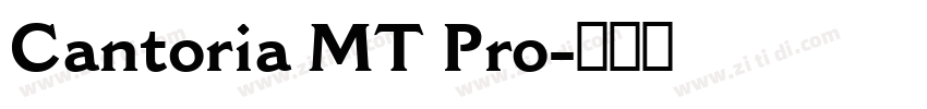 Cantoria MT Pro字体转换